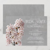 Cherry Blossom Bridal Shower-uitnodigingen Kaart (Voorkant / Achterkant)