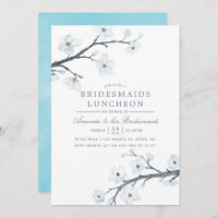Cherry Blossom Bridesmaids Luncheon Uitnodiging