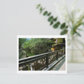Cherry Blossom Bridge in het Kinosaki-Briefkaart Briefkaart (Staand voorkant)