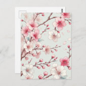 Cherry Blossom Briefkaart (Voorkant / Achterkant)