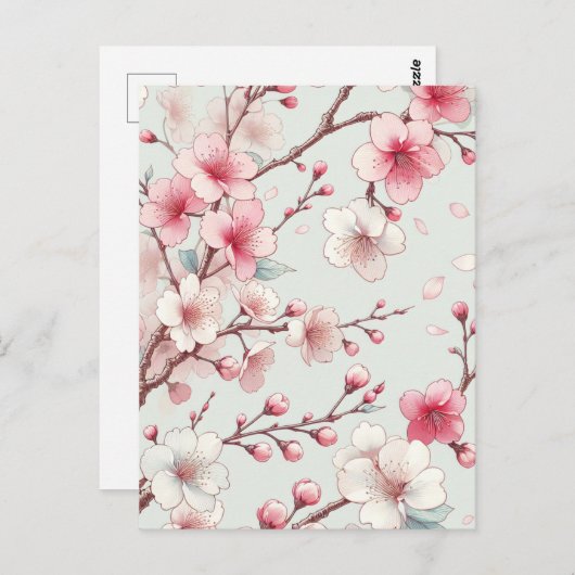 Cherry Blossom Briefkaart (Voorkant / Achterkant)