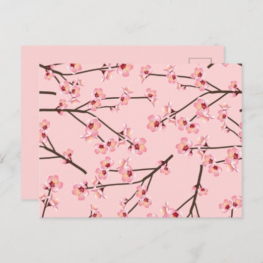 Cherry Blossom Briefkaart (Voorkant / Achterkant)