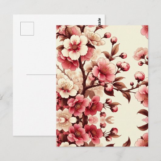 Cherry Blossom Briefkaart (Voorkant / Achterkant)