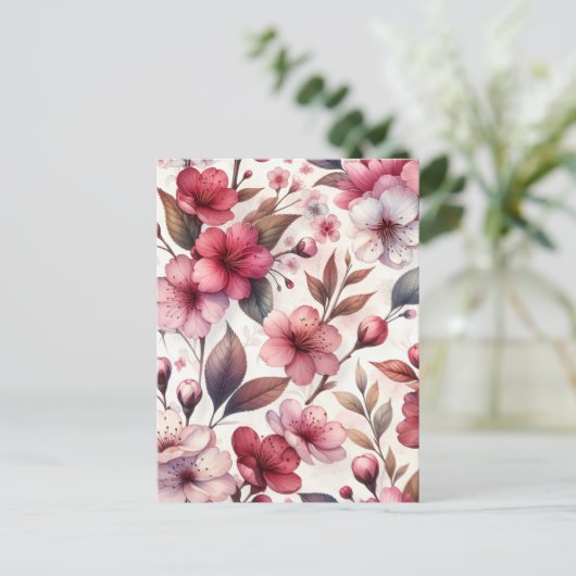 Cherry Blossom Briefkaart (Staand voorkant)