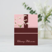 Cherry Blossom Briefkaart (Staand voorkant)