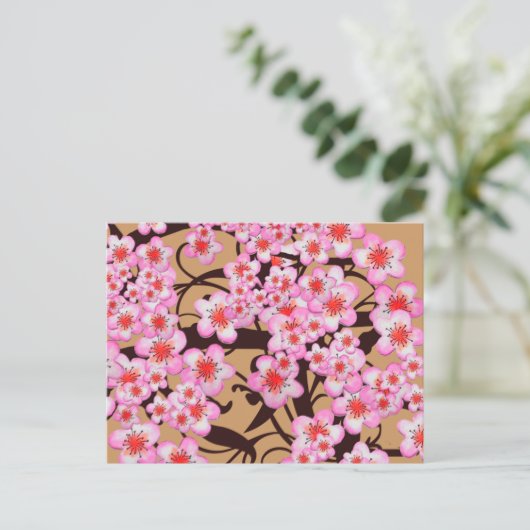 Cherry Blossom Briefkaart (Staand voorkant)