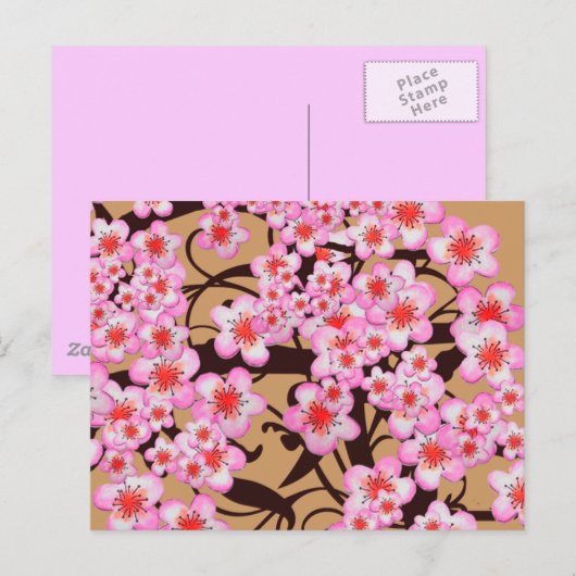 Cherry Blossom Briefkaart (Voorkant / Achterkant)