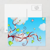 Cherry Blossom Briefkaart (Voorkant / Achterkant)