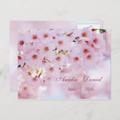 Cherry Blossom, Briefkaart RSVP (Voorkant / Achterkant)