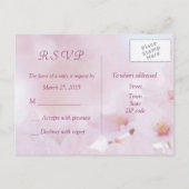 Cherry Blossom, Briefkaart RSVP (Achterkant)