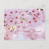 Cherry Blossom, Briefkaart RSVP (Voorkant)