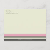 Cherry Blossom BRIEFKAART Save the Date (roze) (Achterkant)