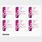 Cherry Blossom | Bruiloft Dank u Sticker (Vel)