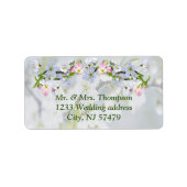 Cherry Blossom bruiloft Labels (Voorkant)