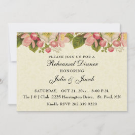  Cherry Blossom Bruiloft repetitie diner Kaart