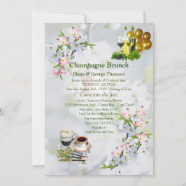 Cherry Blossom Brunch Announements Kaart