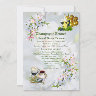 Cherry Blossom Brunch Announements Kaart