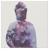 Cherry Blossom Buddha Fabric Stof (Close Up)