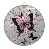 Cherry Blossom Butterflies Dartbord (Voorkant)