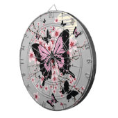Cherry Blossom Butterflies Dartbord (Voorkant Rechts)