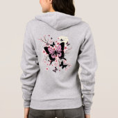 Cherry Blossom Butterflies Hoodie (Achterkant)