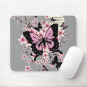 Cherry Blossom Butterflies Muismat (Met muis)