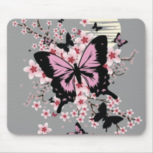Cherry Blossom Butterflies Muismat