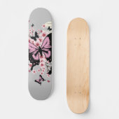 Cherry Blossom Butterflies Persoonlijk Skateboard (Voorkant)