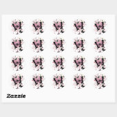 Cherry Blossom Butterflies  Ronde Sticker (Vel)