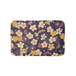 Cherry Blossom Butterfly Aziatische print Badmat