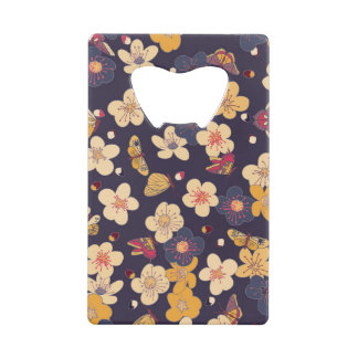 Cherry Blossom Butterfly Aziatische print Creditkaart Flessenopener