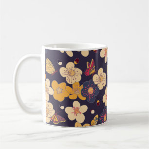 Cherry Blossom Butterfly Aziatische print Koffiemok