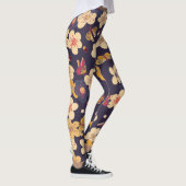 Cherry Blossom Butterfly Aziatische print Leggings (Rechts)