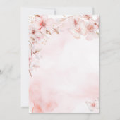 Cherry Blossom Butterfly Floral 80ste verjaardag Kaart (Achterkant)