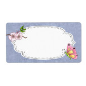 Cherry Blossom Butterfly Label (Voorkant)