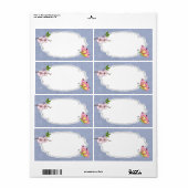 Cherry Blossom Butterfly Label (Full Sheet)