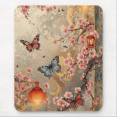 Cherry Blossom Butterfly Lantern Muismat (Voorkant)
