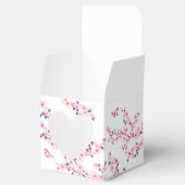 Cherry Blossom Butterfly Roze White Favor Box Bedankdoosjes (Geopend)
