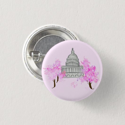 Cherry Blossom Button (Voorkant /achterkant)