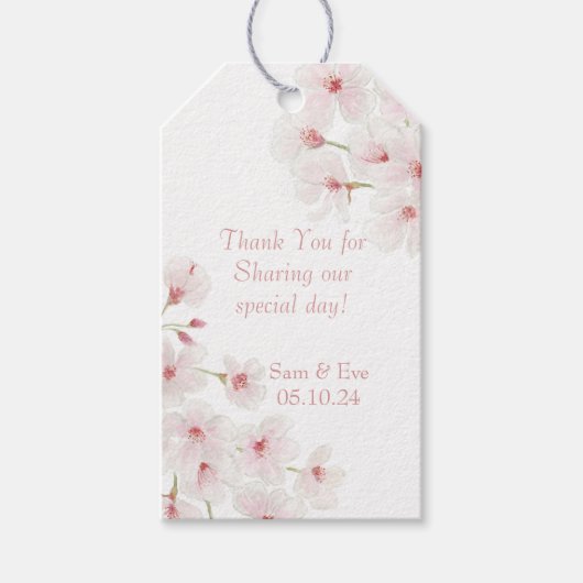 Cherry Blossom Cadeaulabel (Voorkant)
