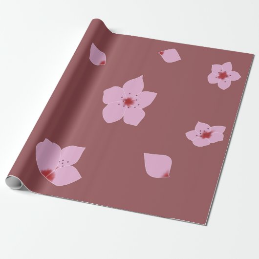 Cherry Blossom Cadeaupapier (Uitgerold)