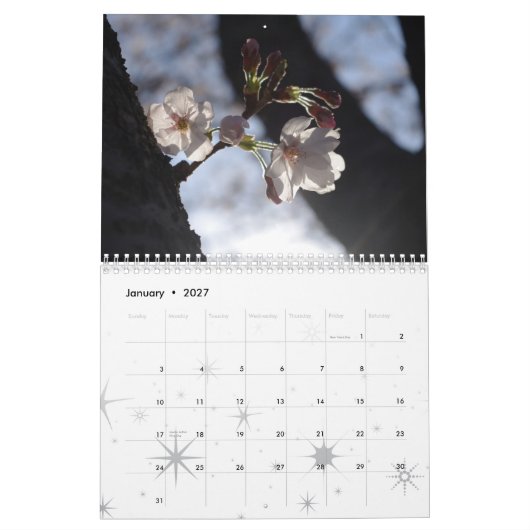 Cherry Blossom Calendar 2015 Kalender (Jan 2027)