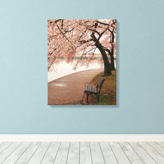 Cherry Blossom Canvas Afdruk (Insitu (Houten vloer))