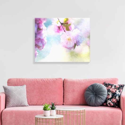 Cherry Blossom Canvas Afdruk (Insitu (Woonkamer))