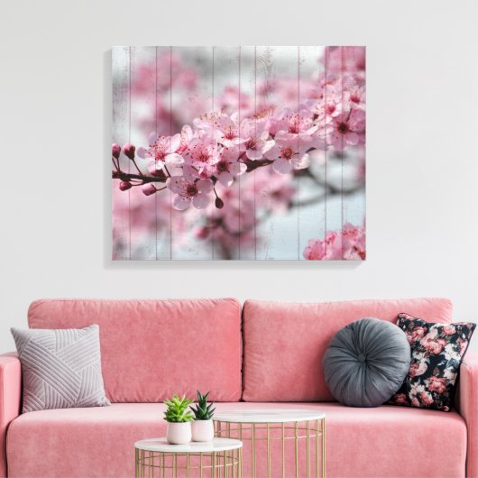 Cherry Blossom Canvas Afdruk (Insitu (Woonkamer))