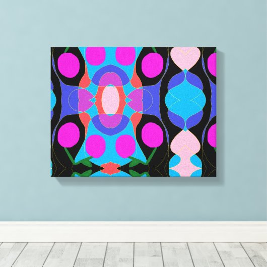 Cherry blossom canvas afdruk (Insitu (Houten vloer))