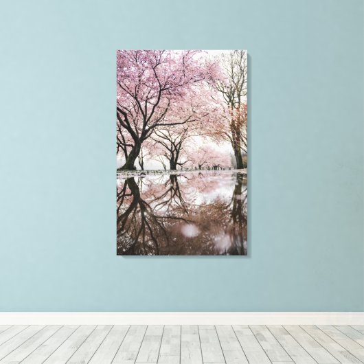 Cherry Blossom Canvas Afdruk (Insitu (Houten vloer))