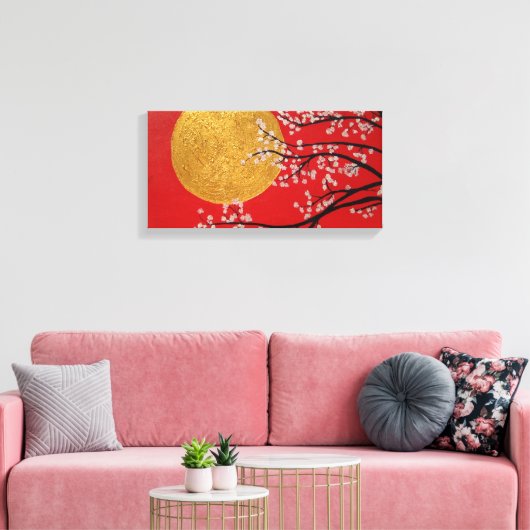 Cherry Blossom Canvas Afdruk (Insitu (Woonkamer))