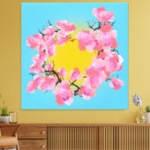 Cherry Blossom Canvas Afdruk (Insitu (Woonkamer))