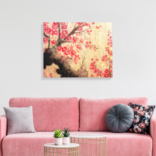 Cherry Blossom Canvas Afdruk (Insitu (Woonkamer))